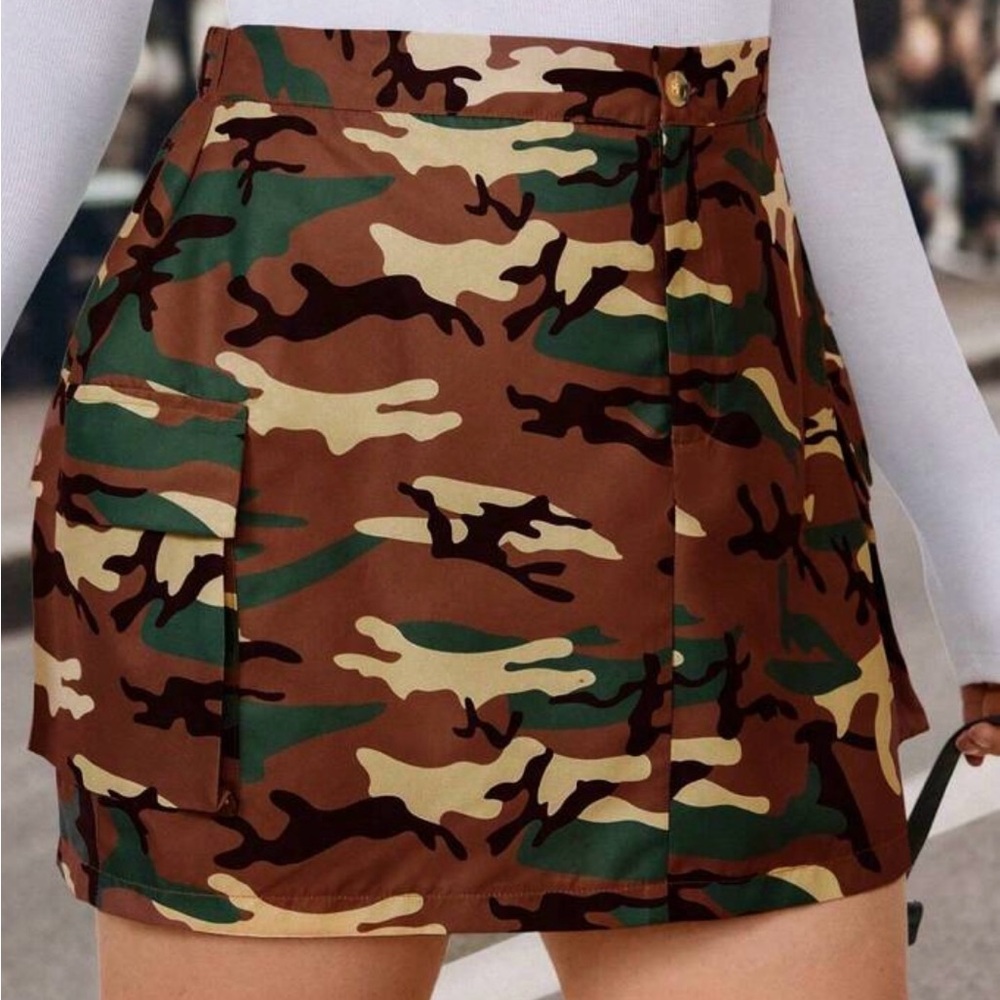 Camouflage Mini Skirt